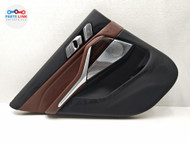 2019-23 BMW X5 M50i REAR LEFT DOOR TRIM PANEL SPEAKER COVER BROWN CARD G05 BX082426-091