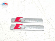 2009-2026 AUDI Q5 GU S LINE FRONT FENDER EMBLEM BADGE NAMEPLATE LOGO SET OEM AU090926-264