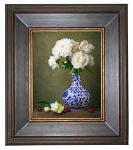 16x20 Black And Gold Angled Finished Corner 3" Frame