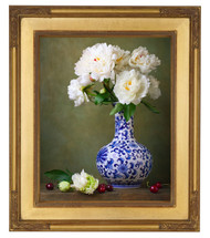 12x16 Gold Leaf Finished Corner 2" Frame with Decorative Corners