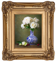 24x30 Dark Gold  Finished Corner 3 1/2" Frame With Gold Liner