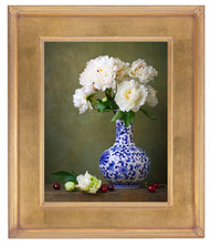 24x30 Simple Gold Finished Corner 3 1/8" Frame