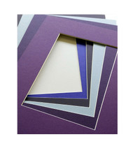 8x10 Single Matting Pack of 5 - Assorted Purples