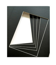11x14 Single Matting Pack of 5 - Black