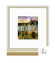 8x10 Shiny Gold Metal Frame - Minimal Flat Top