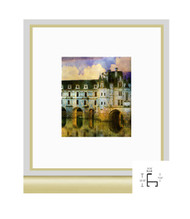 20x24 Frosted Gold Metal Frame - Minimal Flat Top