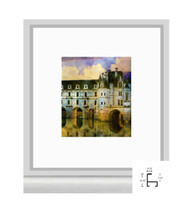 14x18 Frosted Silver Metal Frame - Minimal Flat Top