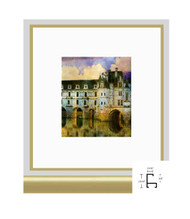 16x16 Shiny Gold Metal Frame  - Flat Top
