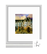 12x18 Frosted Silver Metal Frame - Curved Top