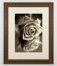 10x10 Antique Black with Gold Ivy Frame