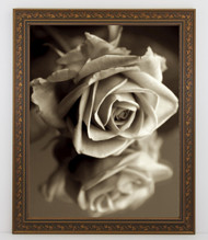 12x18 Antique Black with Gold Ivy Frame