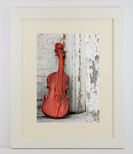 8 1/2x11 Satin White Wide Frame