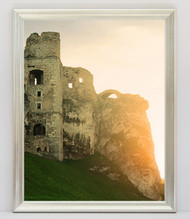 11x17 Thin Silver Slope With Gold Sides Frame