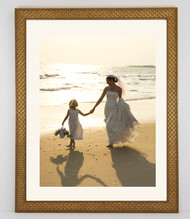 10x10 Ornate Gold Cross Hatch Frame