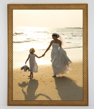 12x18 Ornate Gold Cross Hatch Frame