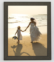 11x17 Ornate Black Cross Hatch Frame