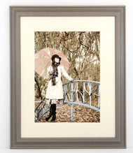 12x16 Distressed Cool Grey Wash Frame