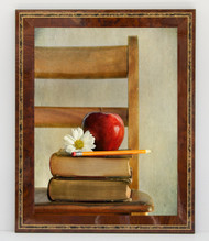 11x17 Wood Tone with Decorative Inlay Frame