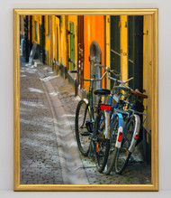 11x17 Thin Traditional Gold With Red Lines Frame