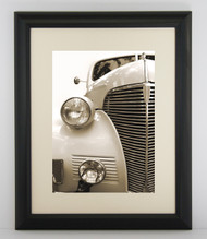 5x5 Contemporary Curved Satin Black Frame