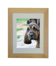 Natural Picture Frame - raw unfinished wood - 1.5" wide - 12x16 artist frame - With Matting