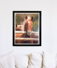 Framed Equine Print "Hello There"