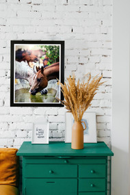 Framed Equine Print "Water Break"