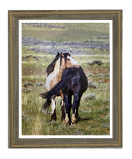 Framed Equine Print "Like Brothers"