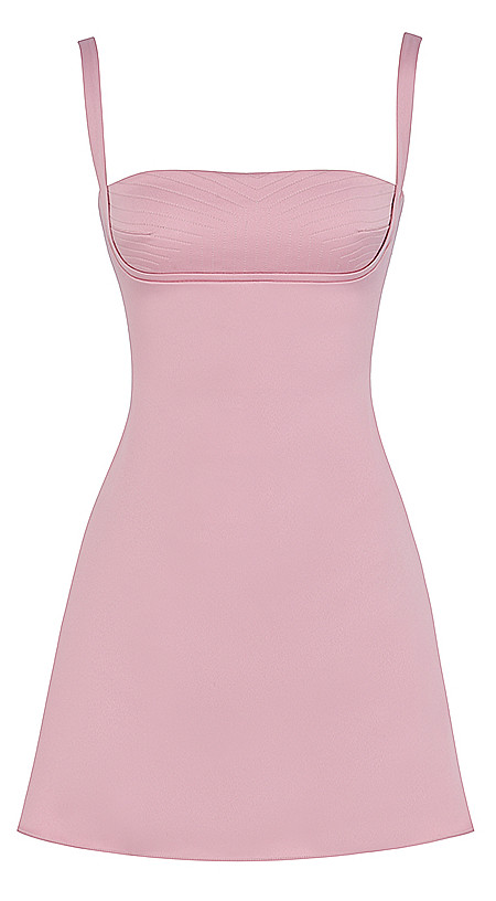 A Line Bustier Dress Pink - Luxe Party Dresses and Celebrity Inspired  Dresses