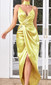 Draped Maxi Dress Yellow