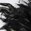 Strapless Feather Embellished Dress Black