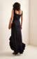 Ruffle Detail Maxi Dress Black