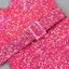 Belt Detail Sequin Jumpsuit Hot Pink