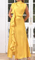 Ruffle Detail Maxi Dress Yellow