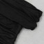 Off Shoulder Ruffle Draped Maxi Dress Black