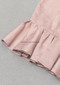 Puff Long Sleeve Bustier Ruffle Dress Pink