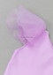 One Shoulder Mesh Ruffle Midi Dress Pink Lavender