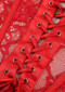 Strapless Lace Corset Dress Red