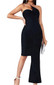 One Shoulder Asymmetric Dress Black