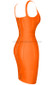 Cross Over Detail Dress Orange