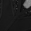 Sequin Insert Structured Midi Dress Black