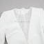 Long Sleeve Embellished Panel Dress White