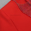 Long Sleeve Embellished Panel Dress Red