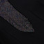 Long Sleeve Embellished Panels Dress Black