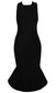 Halter Mermaid Midi Dress Black