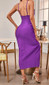 Split Midi Dress Purple