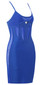 Mesh Insert Structured Dress Blue - Chloe Kardashian