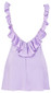 Ruffle Detail Backless Dress Lavender