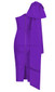 One Sleeve Bow Midi Dress Purple