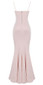 Draped Mermaid Maxi Dress Pink